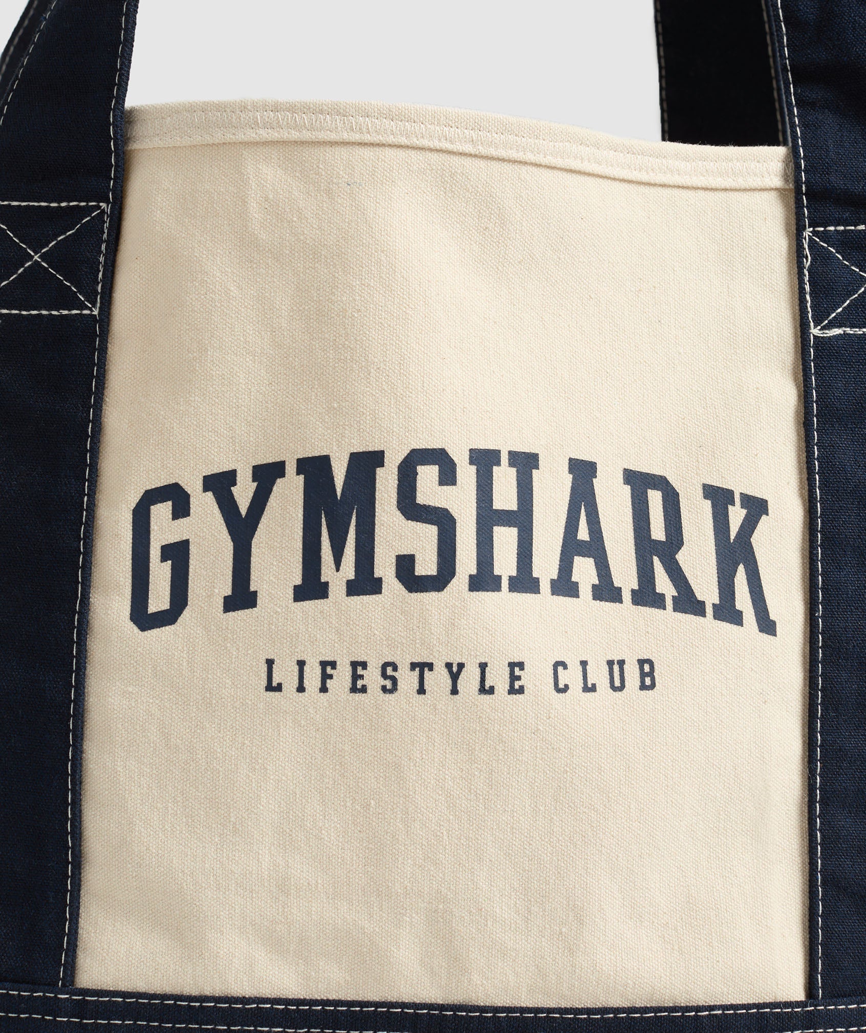 Women's Gymshark Collegiate Oversized Tote Oat White