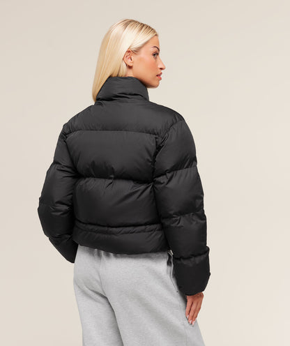 Women's Gymshark Puffer Jacket Black