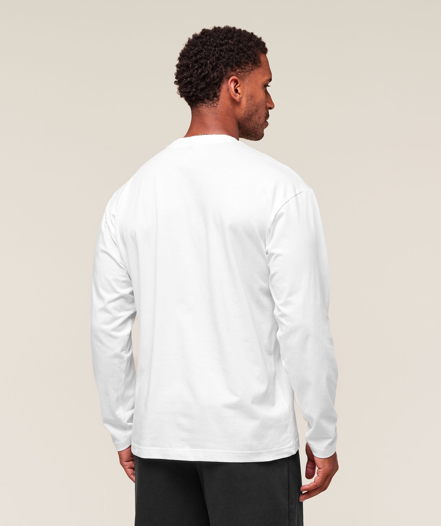 Gymshark Essential Oversized Long Sleeve T-Shirt White