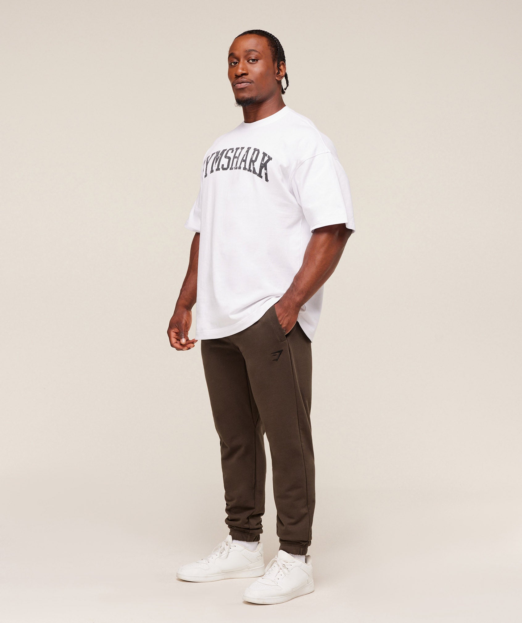 Gymshark Essential Oversized Joggers Archive Brown