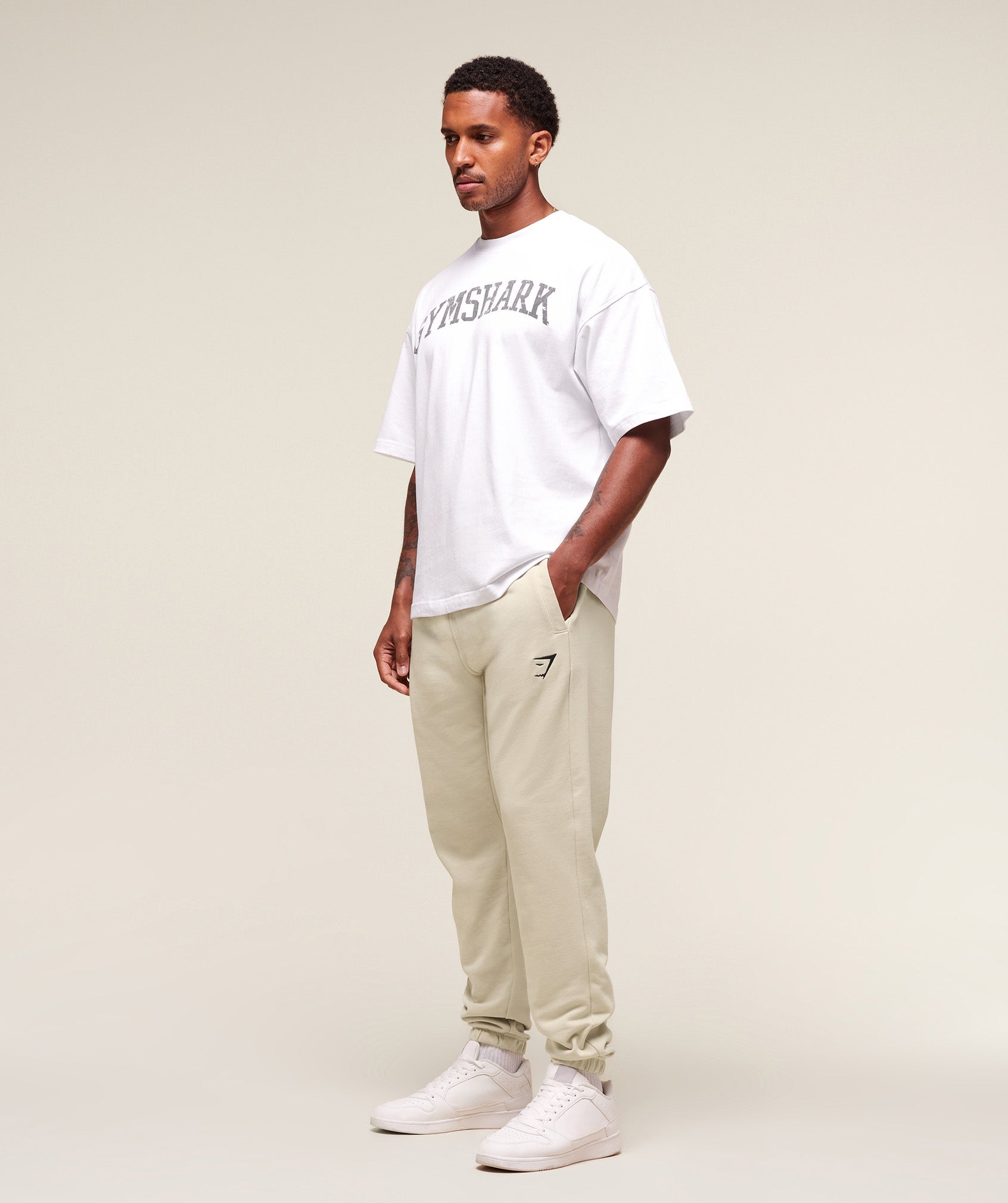 Gymshark Essential Oversized Joggers Pebble Grey