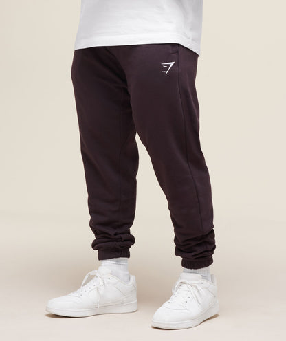 Gymshark Essential Oversized Joggers Plum Brown