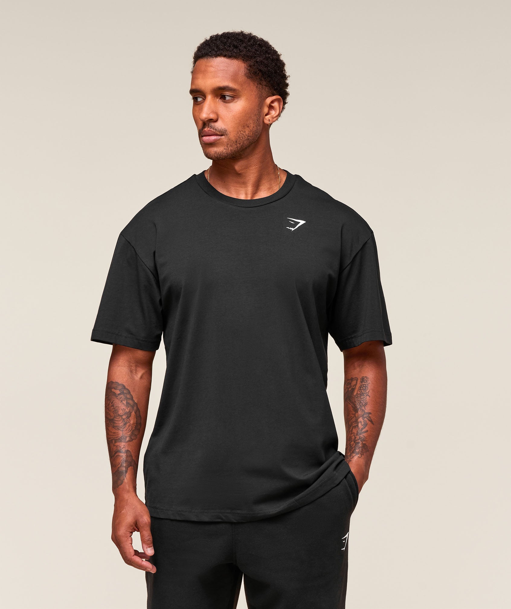 Gymshark Essential Oversized T-Shirt Black