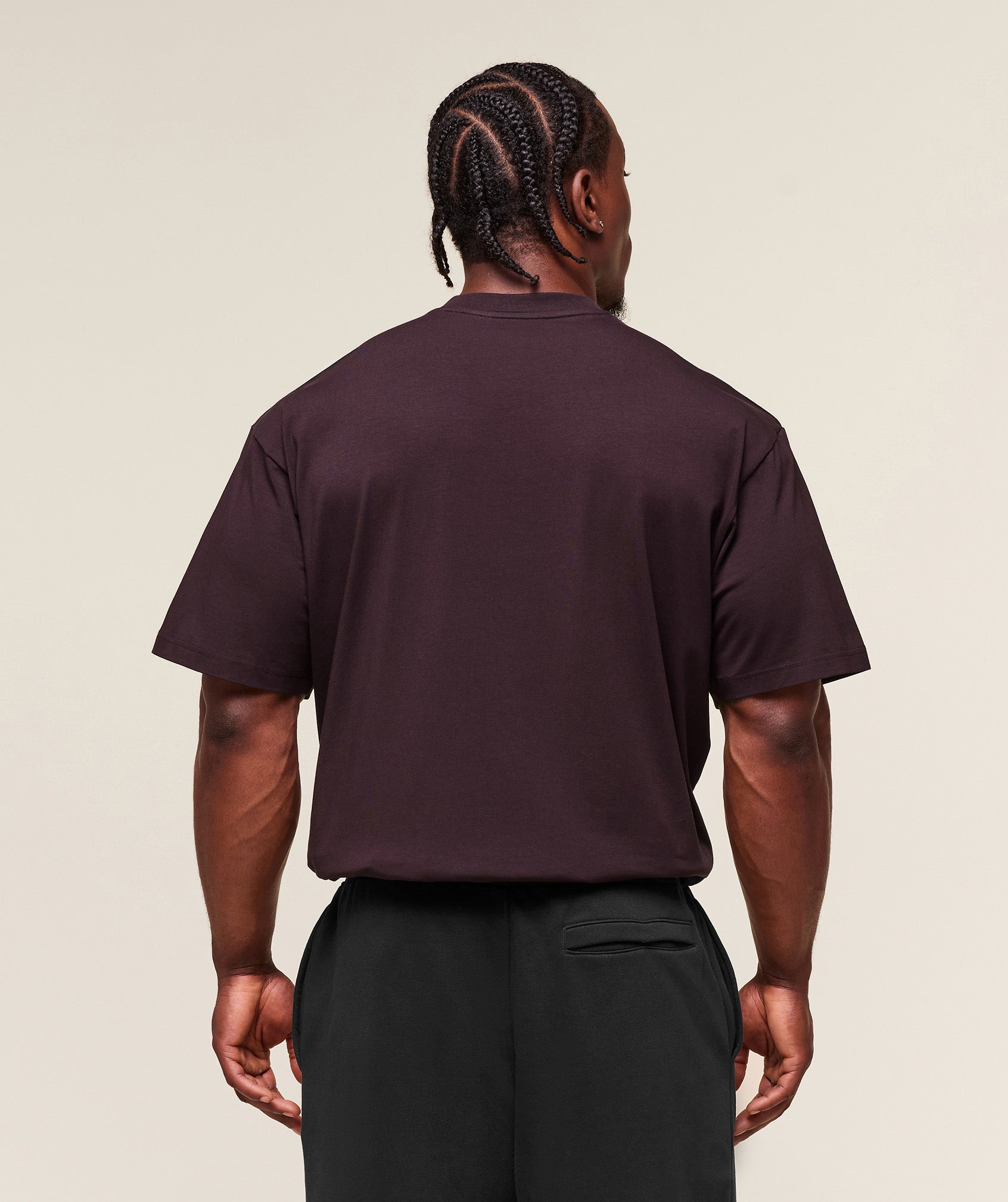 Gymshark Essential Oversized T-Shirt Plum Brown