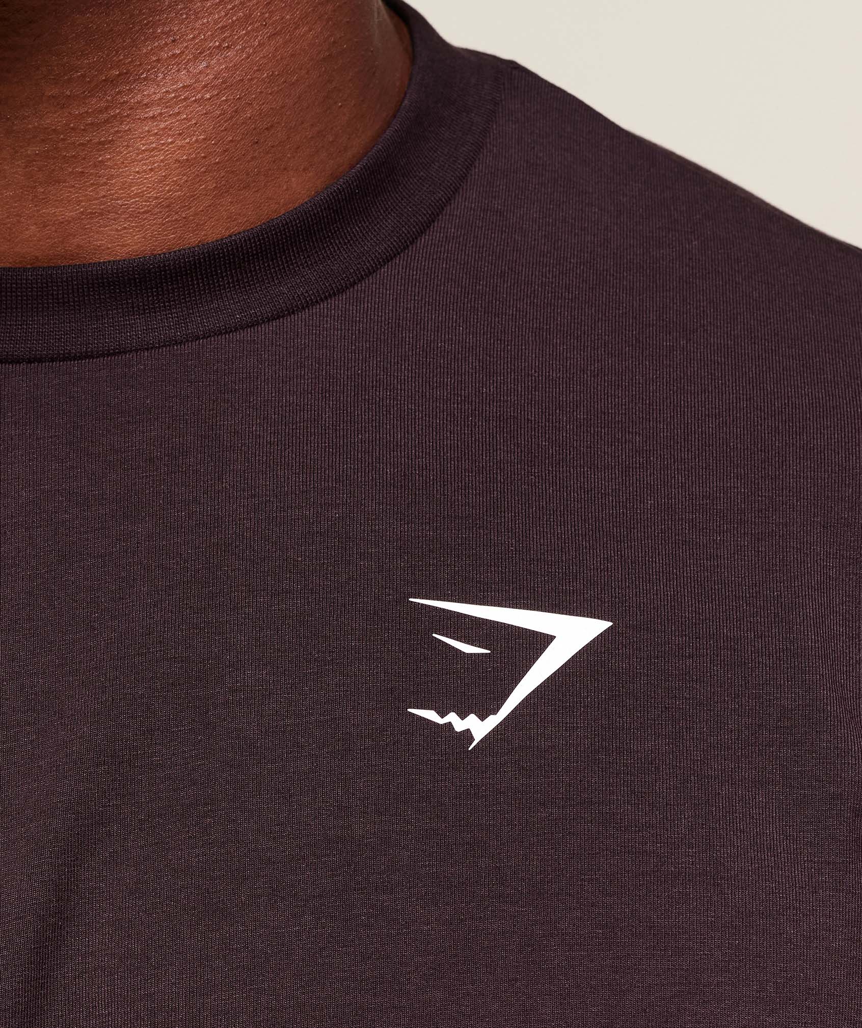 Gymshark Essential Oversized T-Shirt Plum Brown