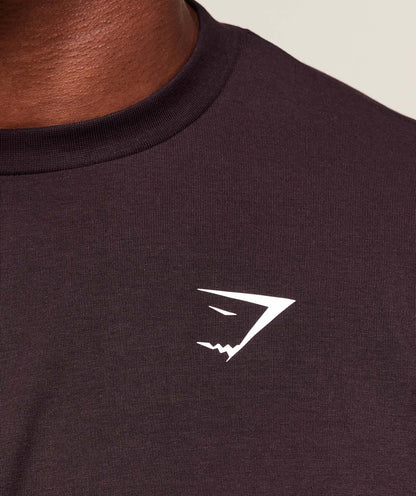 Gymshark Essential Oversized T-Shirt Plum Brown