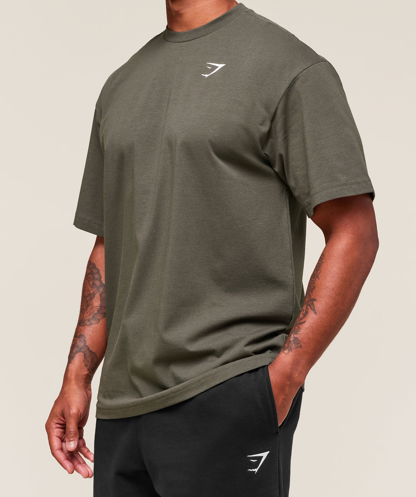 Gymshark Essential Oversized T-Shirt Strength Green