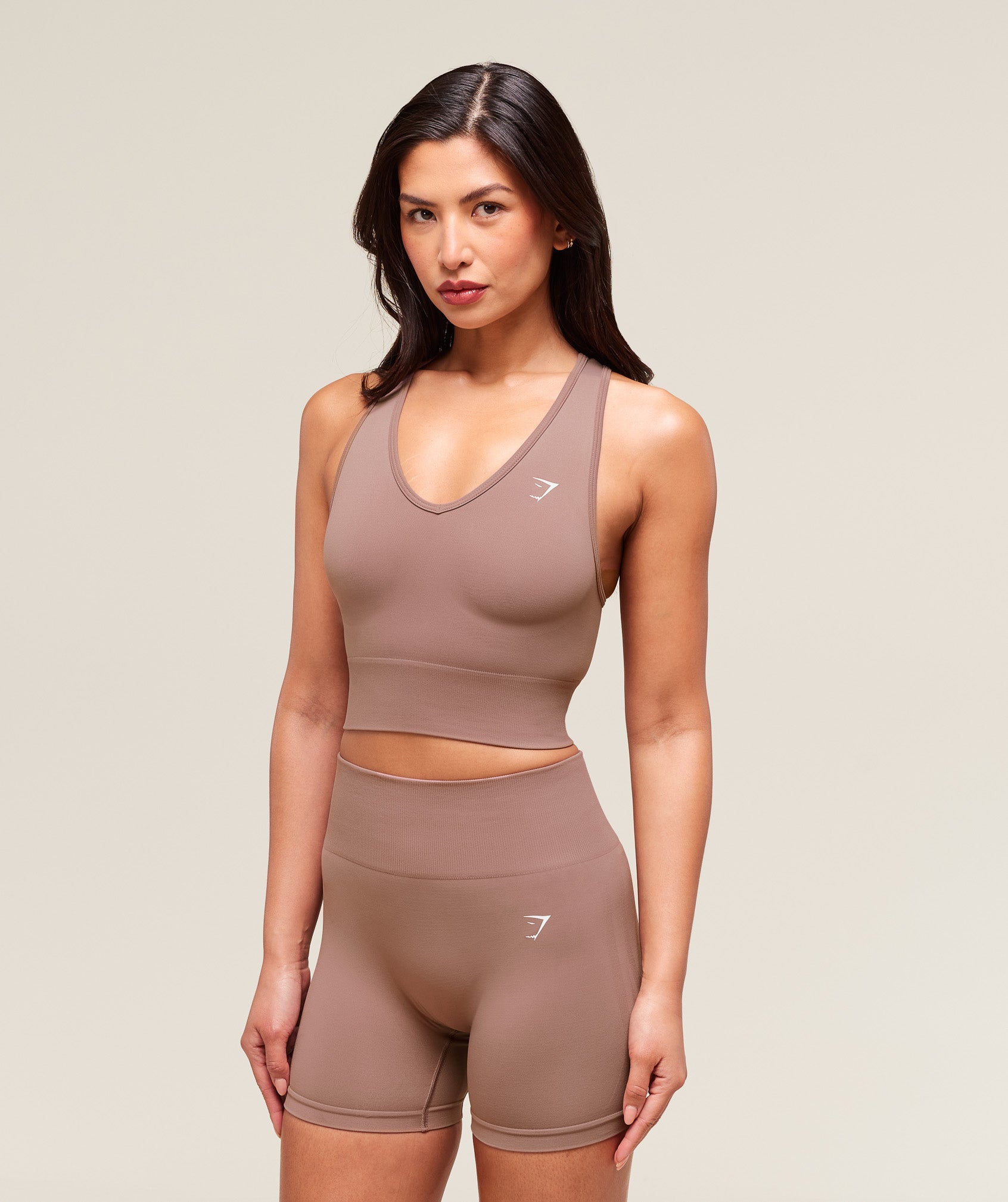 Women's Gymshark Everyday Seamless Crop Tank Chestnut Pink