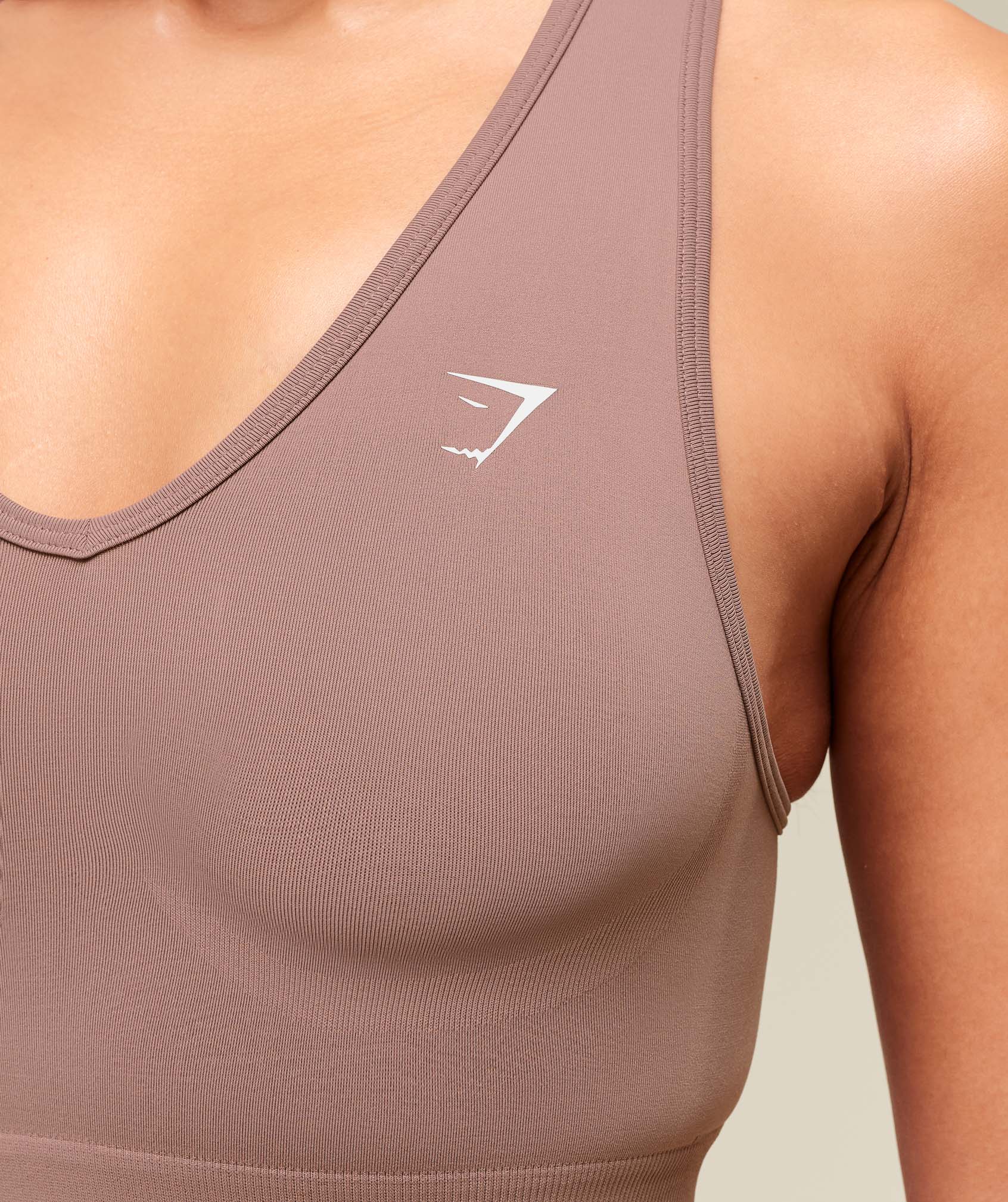 Women's Gymshark Everyday Seamless Crop Tank Chestnut Pink