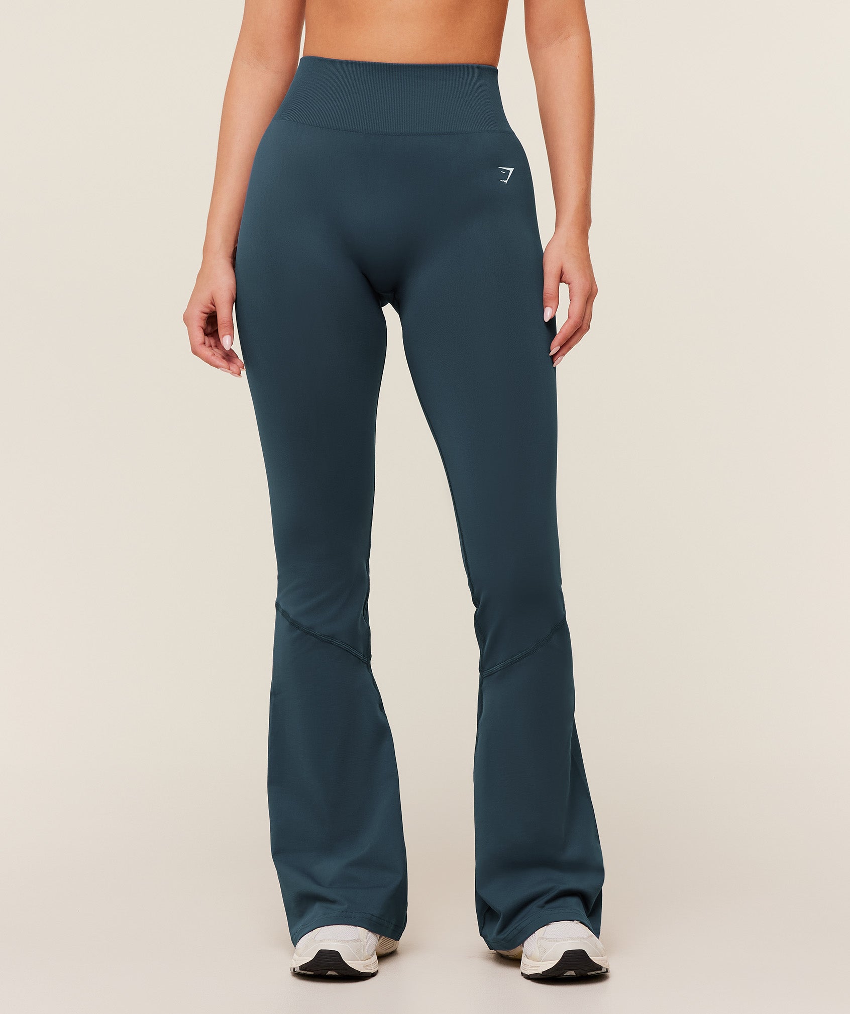 Women's Gymshark Everyday Seamless Flared Legging 2.0 Gs Stealth Blue