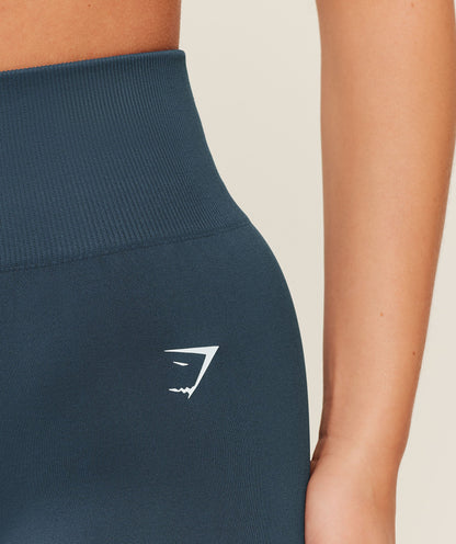 Women's Gymshark Everyday Seamless Flared Legging 2.0 Gs Stealth Blue