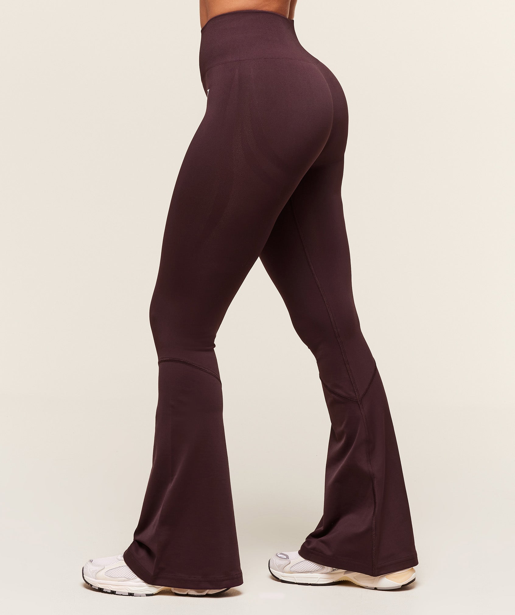 Women's Gymshark Everyday Seamless Flared Leggings Cherry Purple