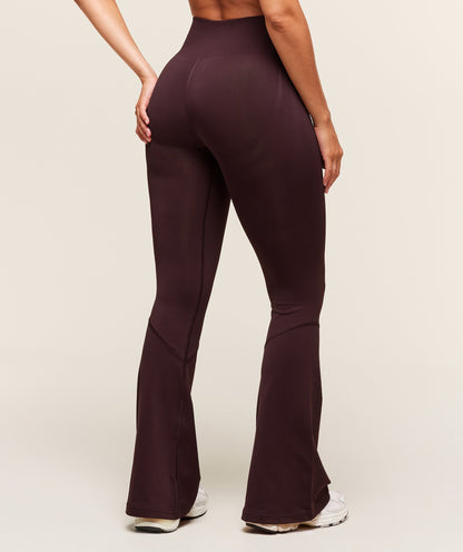 Women's Gymshark Everyday Seamless Flared Leggings Cherry Purple