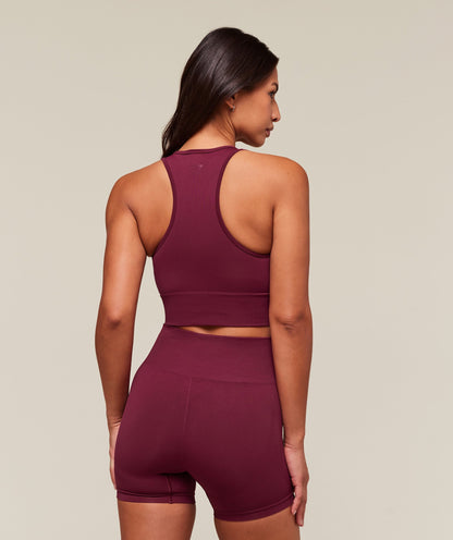 Women's Gymshark Everyday Seamless Graphic Crop Tank Strong Pink