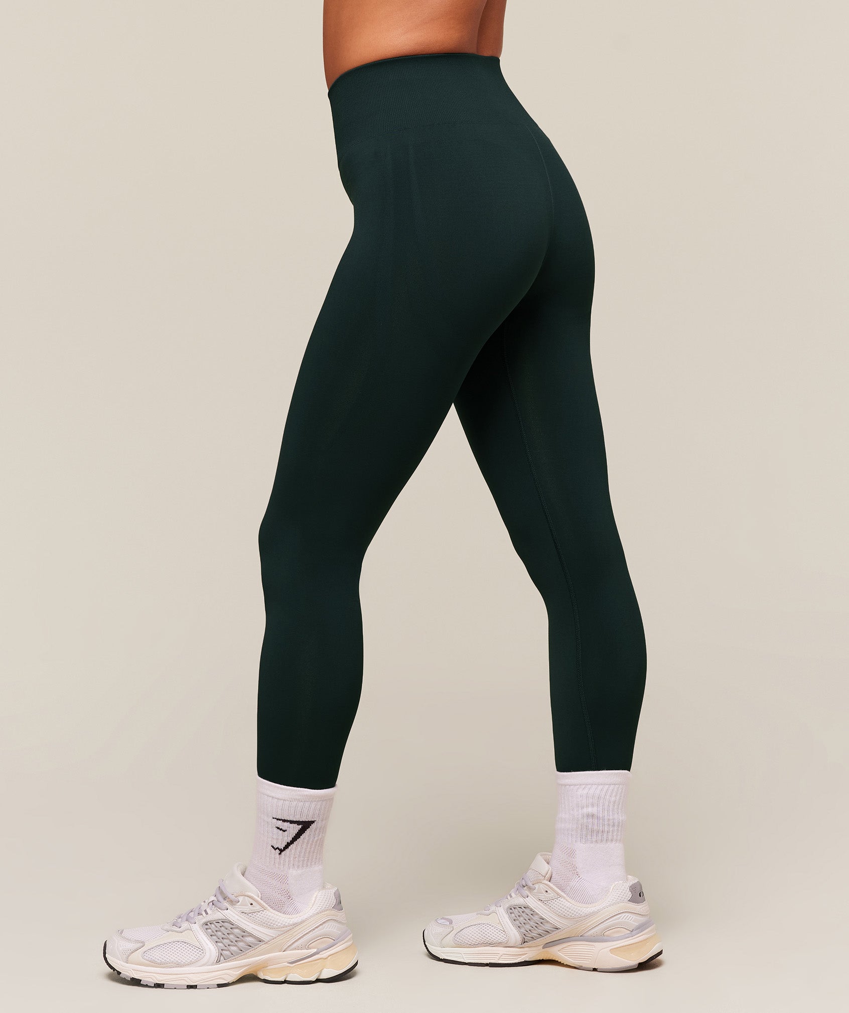 Women's Gymshark Everyday Seamless Graphic Leggings Darkest Teal