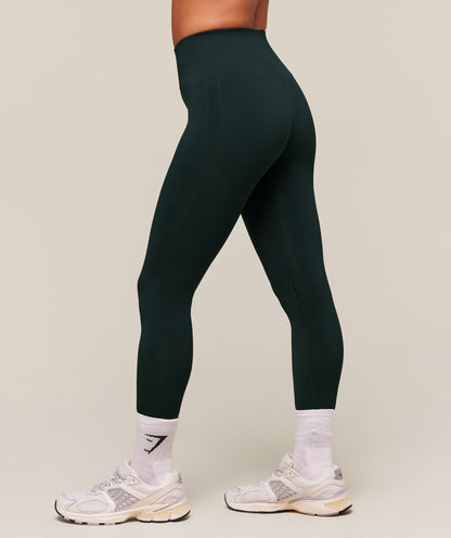 Women's Gymshark Everyday Seamless Graphic Leggings Darkest Teal