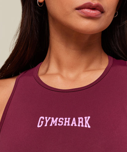 Women's Gymshark Everyday Seamless Graphic Tank Strong Pink