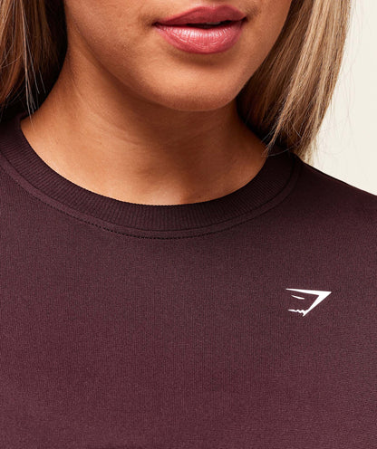 Women's Gymshark Everyday Seamless Long Sleeve Top Cherry Purple