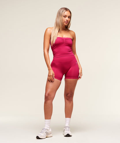 Women's Gymshark Everyday Seamless Midi Tube Top Build Pink