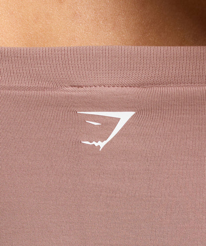 Women's Gymshark Everyday Seamless Midi Tube Top Chestnut Pink