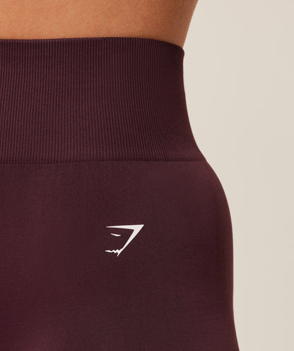 Women's Gymshark Everyday Seamless Shorts 2.0 Gs Cherry Purple