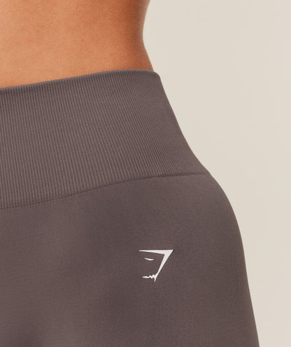 Women's Gymshark Everyday Seamless Shorts 2.0 Cool Brown