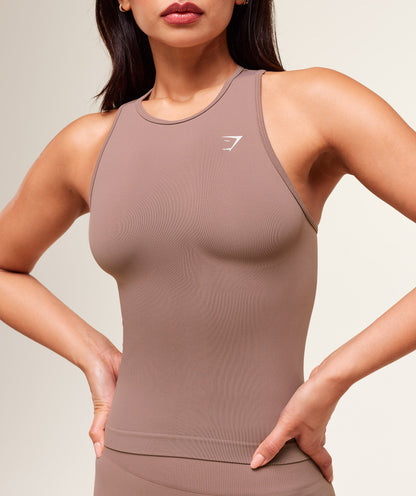 Women's Gymshark Everyday Seamless Tight Fit Tank Chestnut Pink