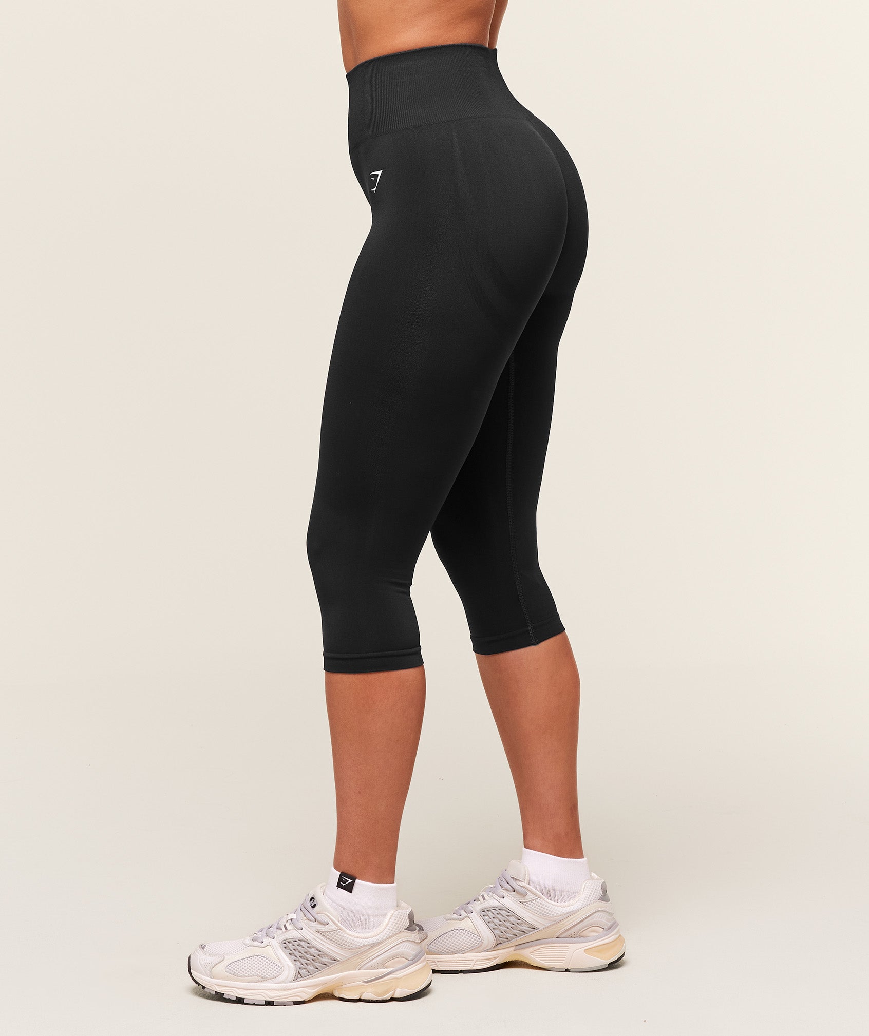 Women's Gymshark Everyday Seamless Capri Legging Black
