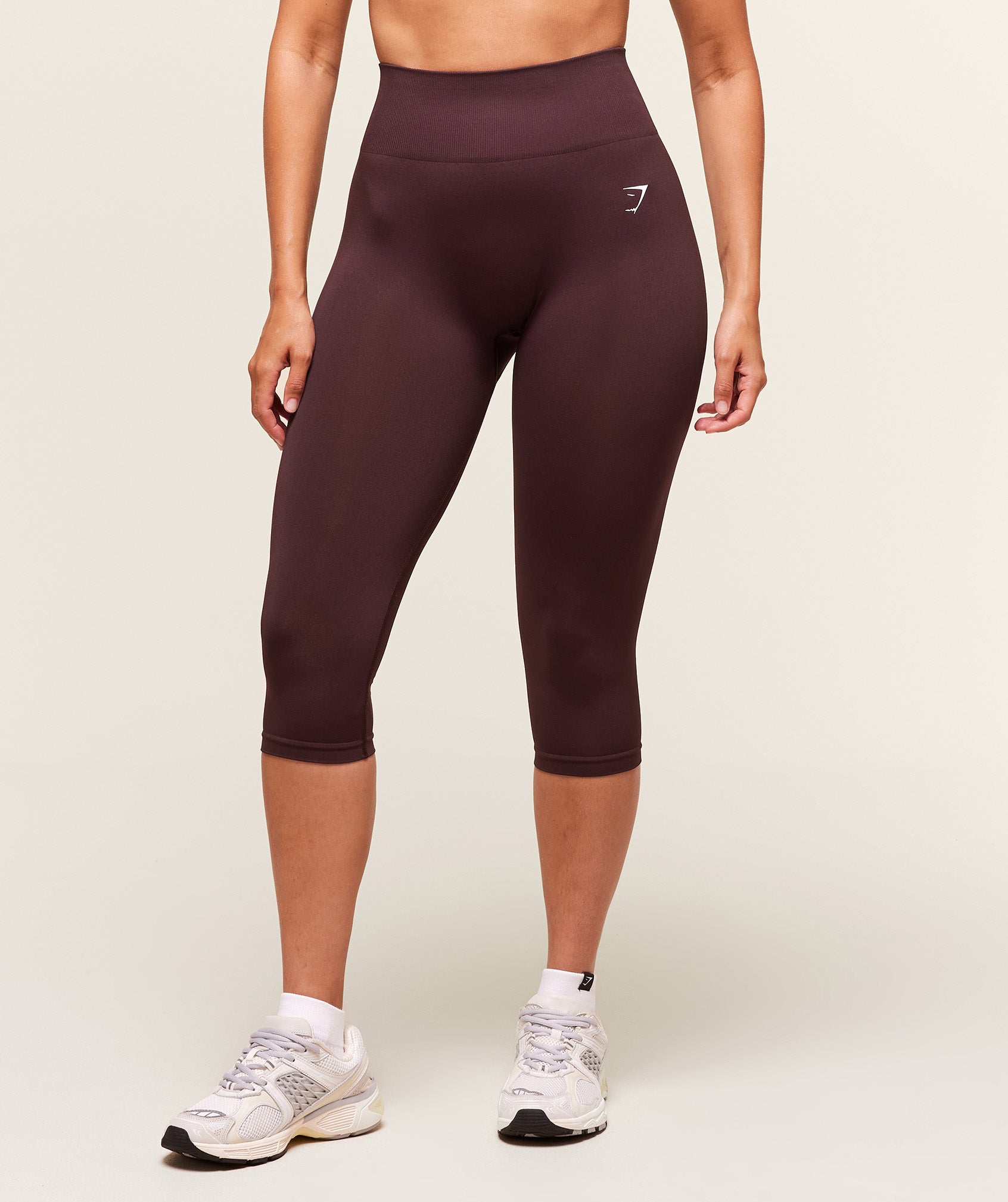 Women's Gymshark Everyday Seamless Capri Legging Cherry Purple