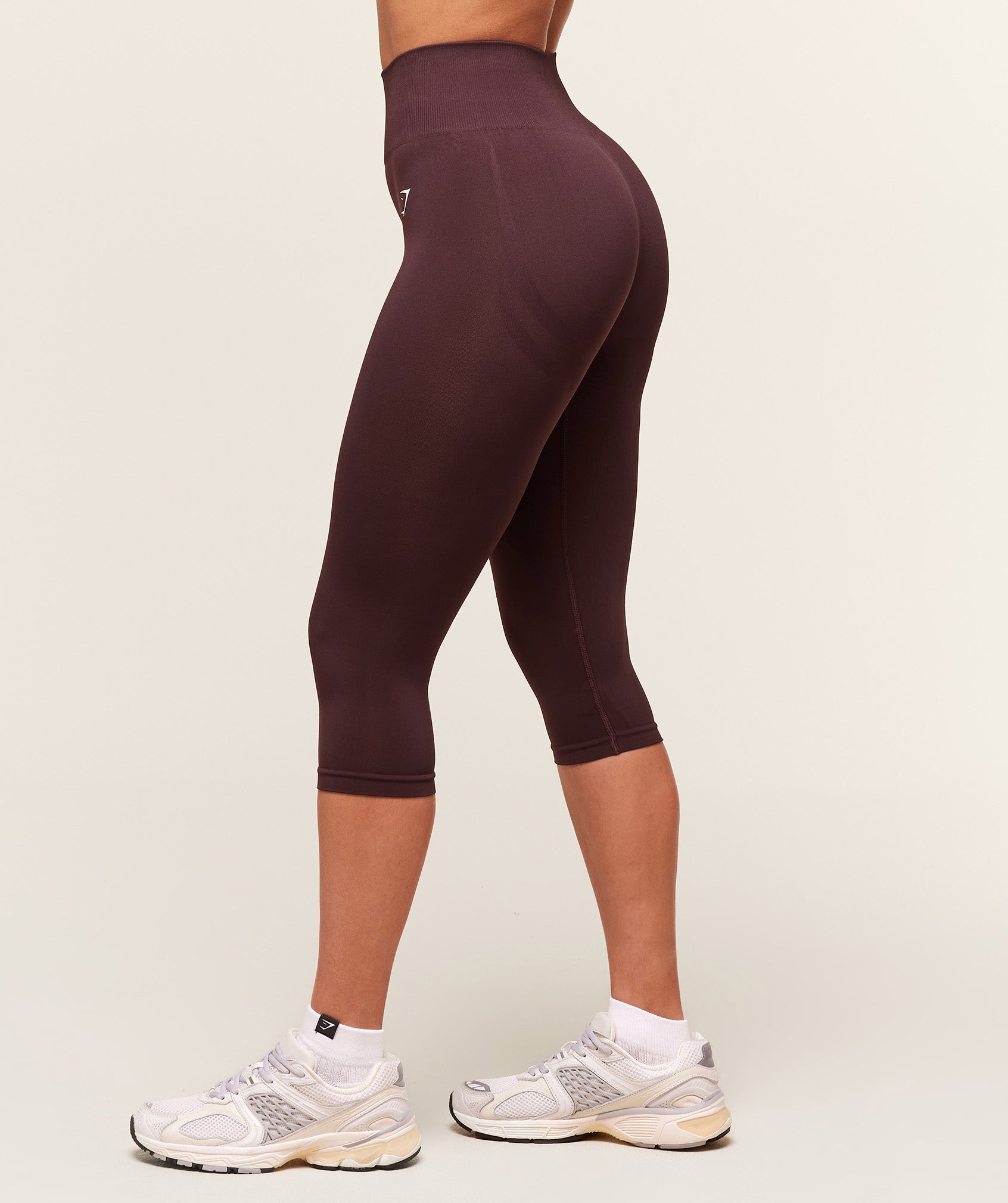 Women's Gymshark Everyday Seamless Capri Legging Cherry Purple