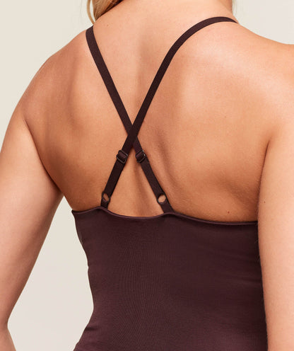 Women's Gymshark Everyday Seamless Tank With Shelf Cherry Purple