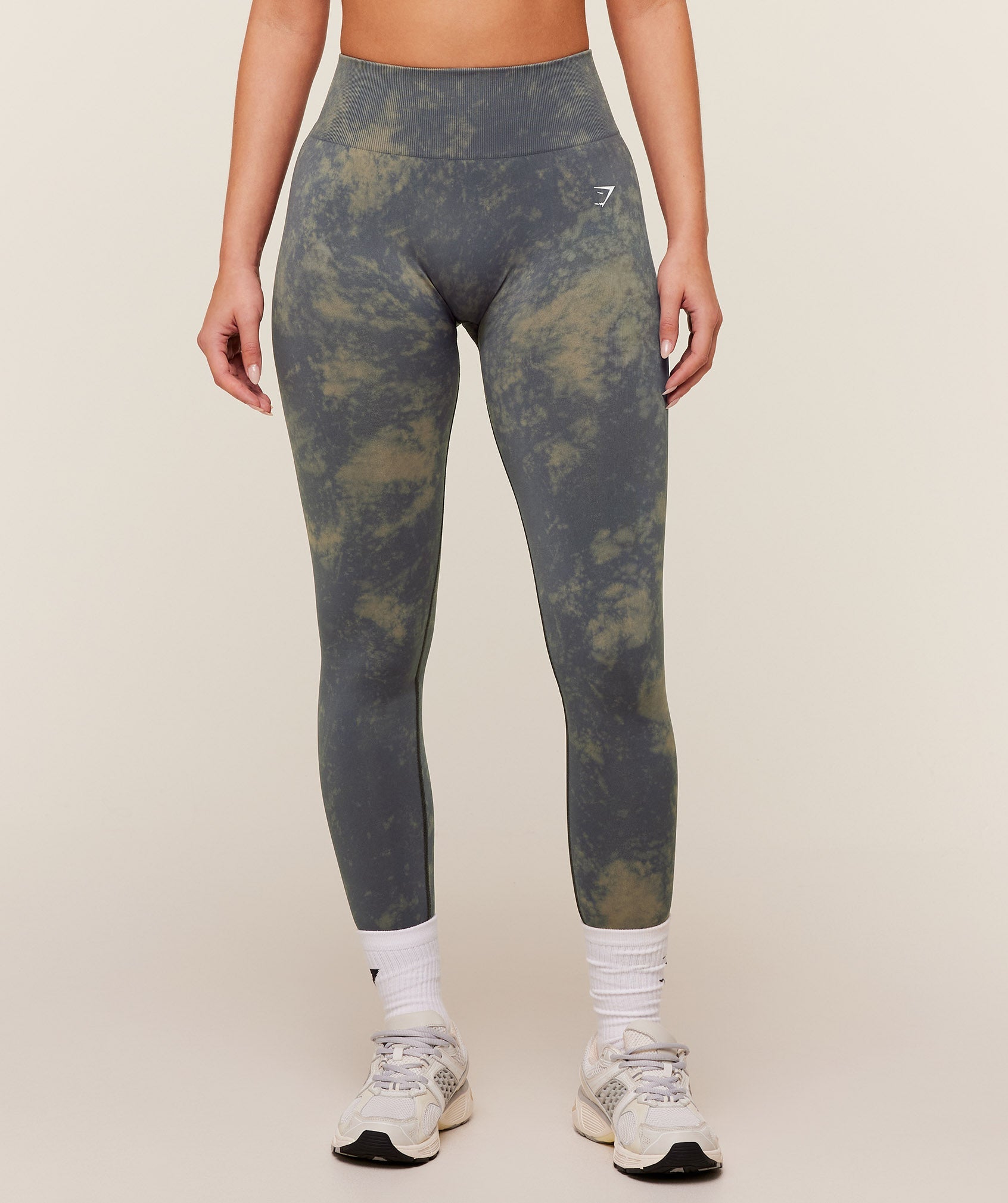 Women's Gymshark Washed Leggings Grey Wash