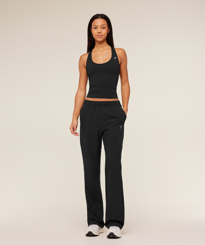 Women's Gymshark Training Everyday Woven Straight Leg Tall Pant Gs Black