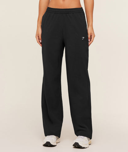 Women's Gymshark Training Everyday Woven Straight Leg Tall Pants Gs Black