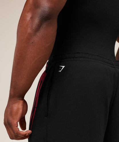 Gymshark Fade Graphic Straight Leg Jogger Gs Black