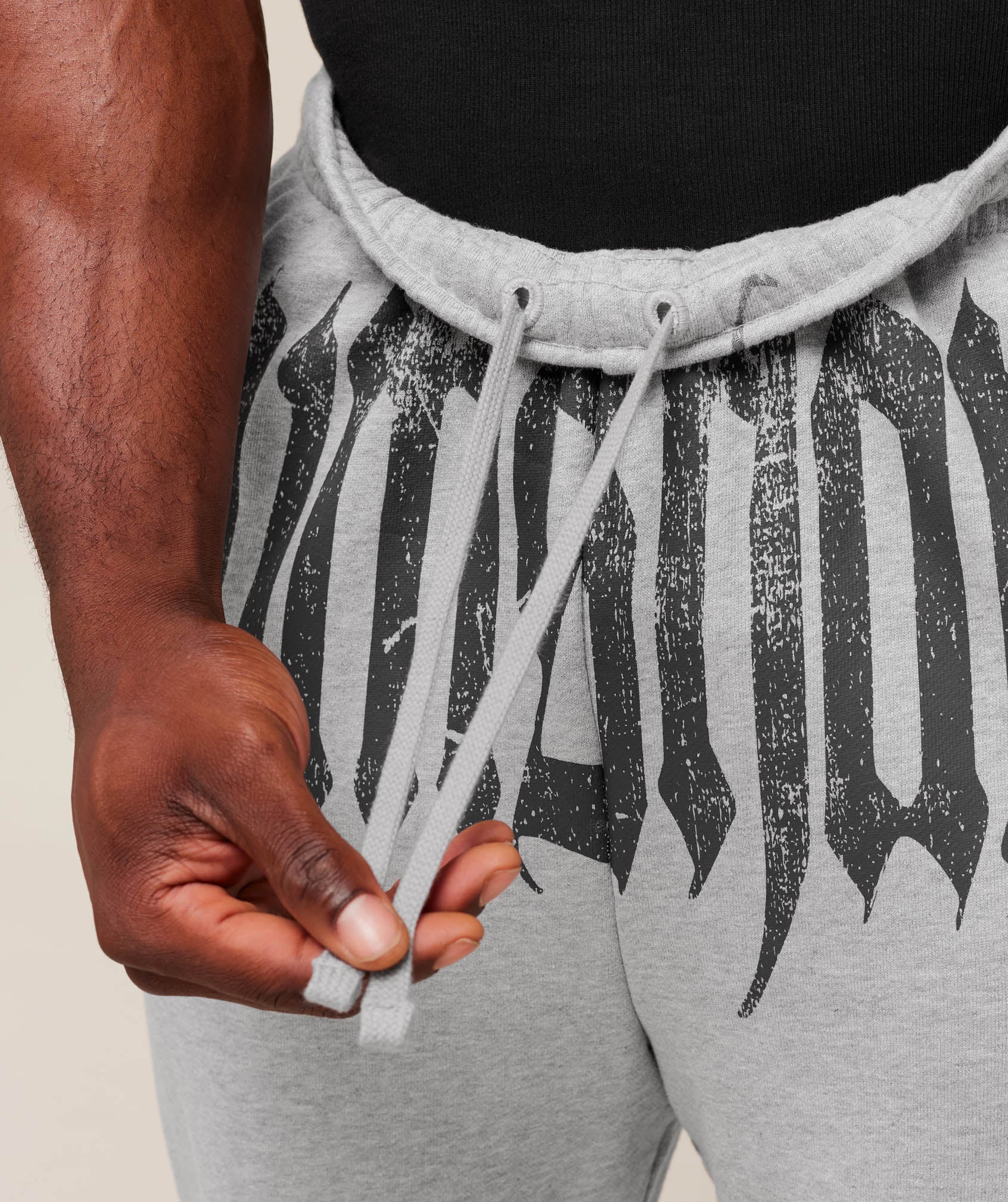 Gymshark Fade Graphic Straight Leg Jogger Light Grey Core Marl