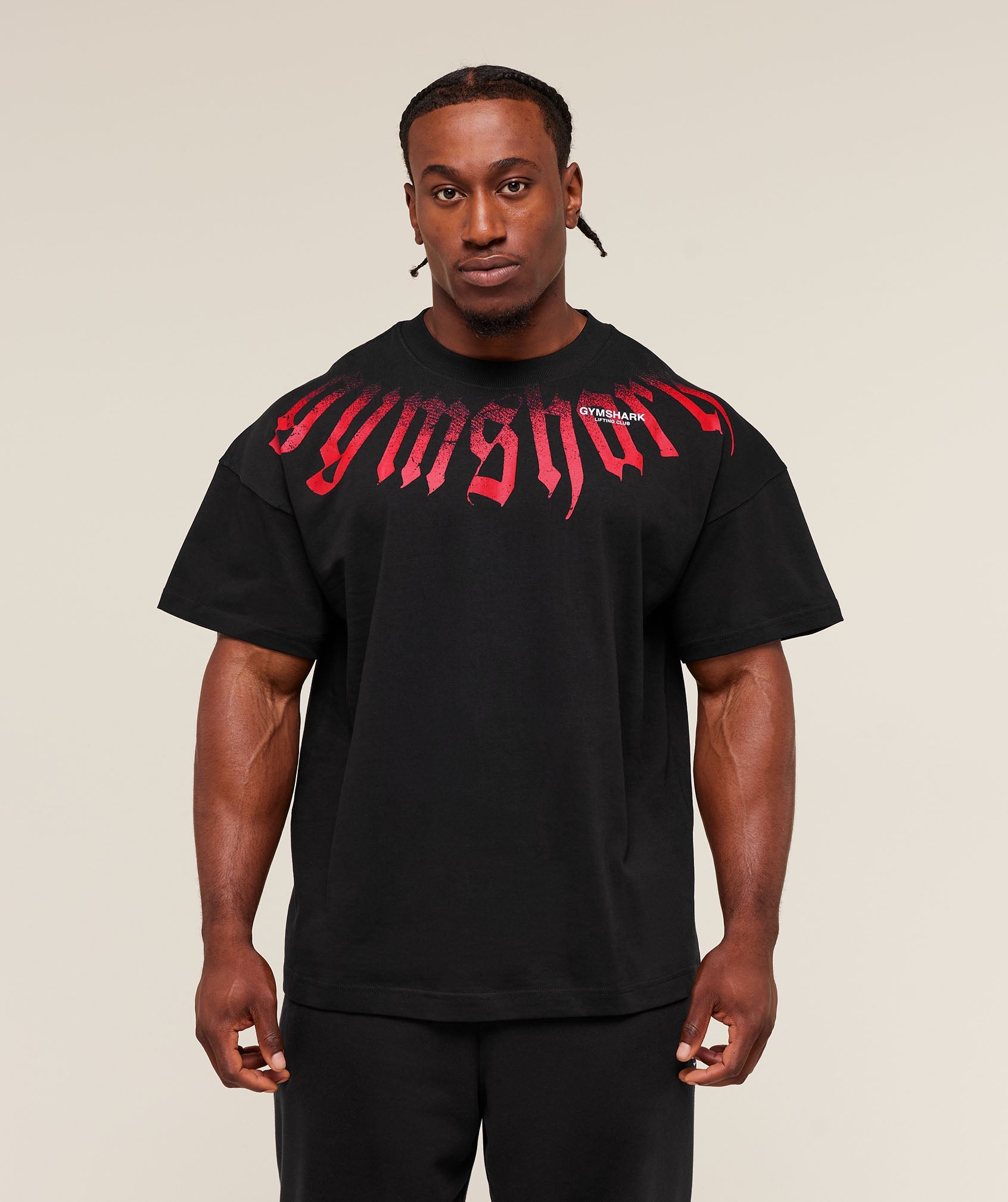 Gymshark Fade Graphic T-Shirt Gs Black