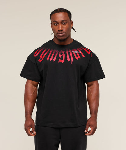 Gymshark Fade Graphic T-Shirt Gs Black