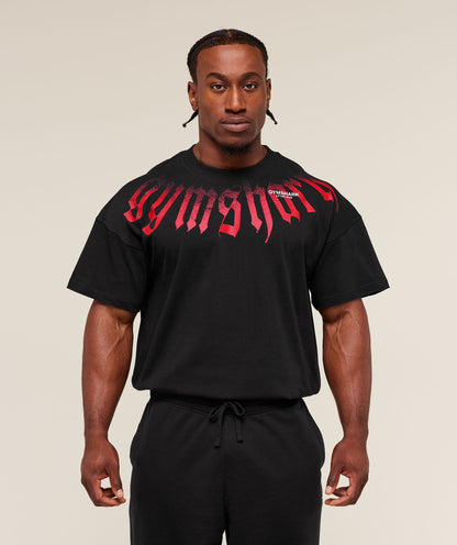 Gymshark Fade Graphic T-Shirt Gs Black