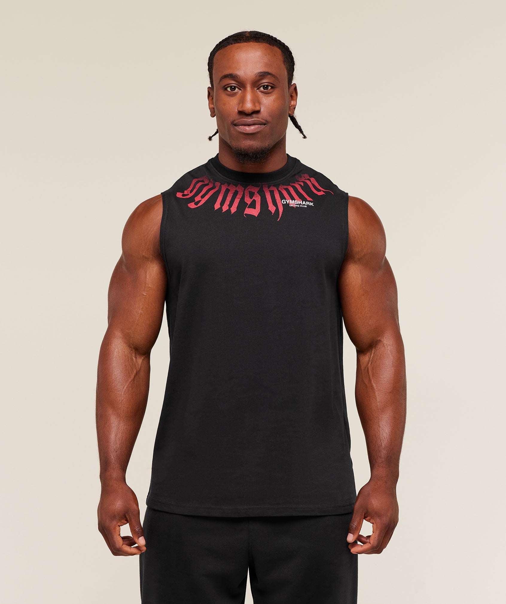 Gymshark Fade Graphic Tank Gs Black