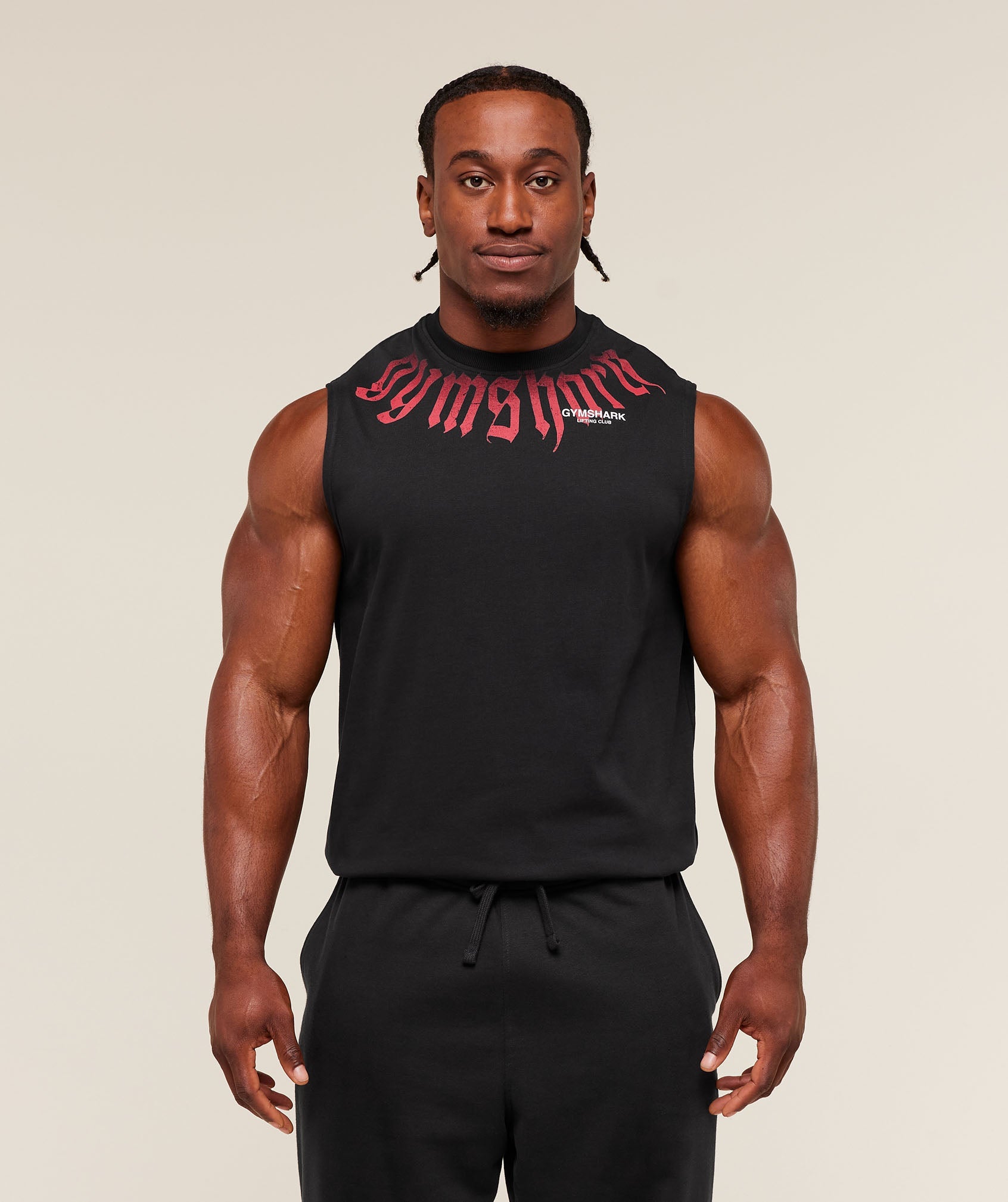 Gymshark Fade Graphic Tank Gs Black