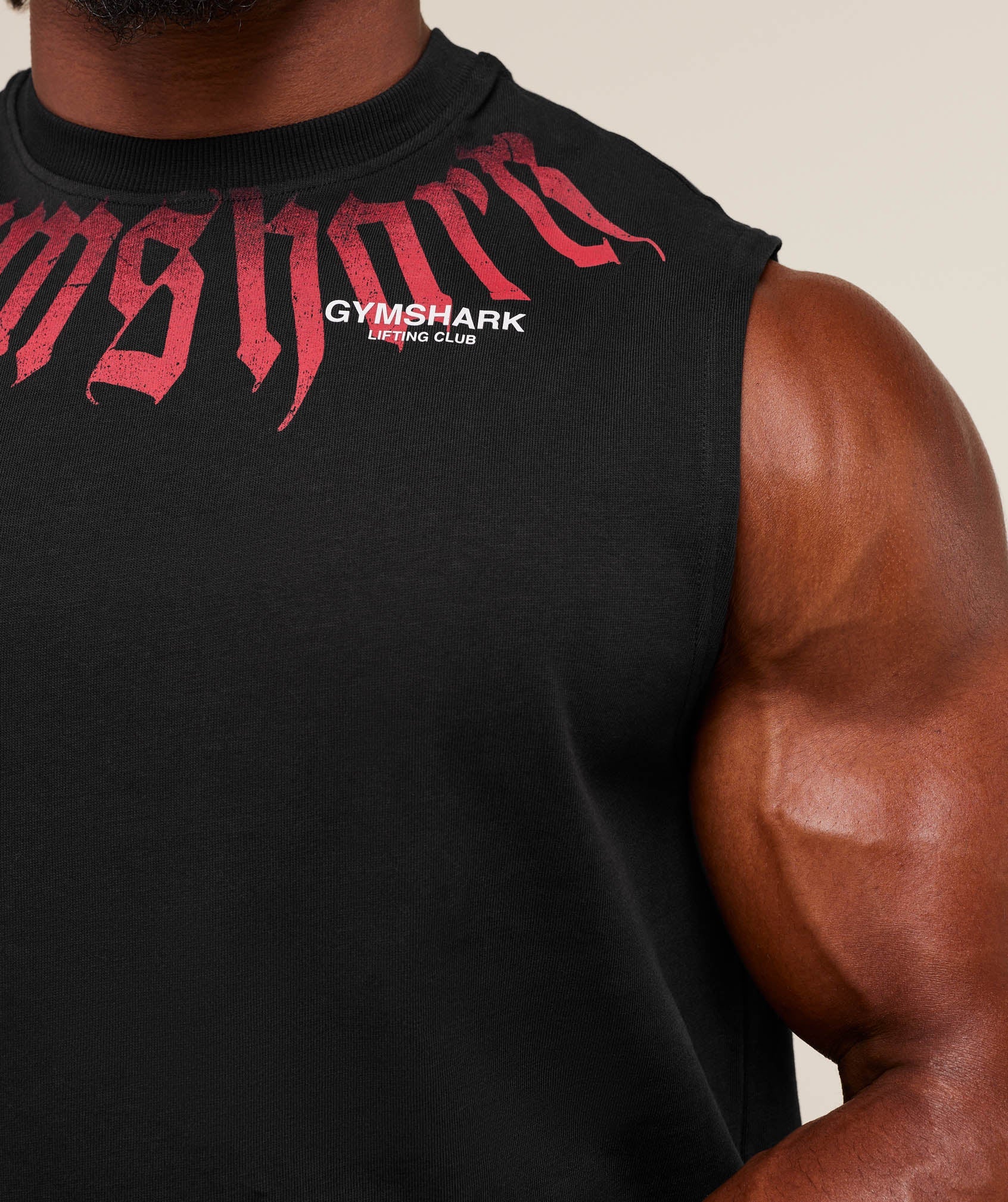 Gymshark Fade Graphic Tank Gs Black
