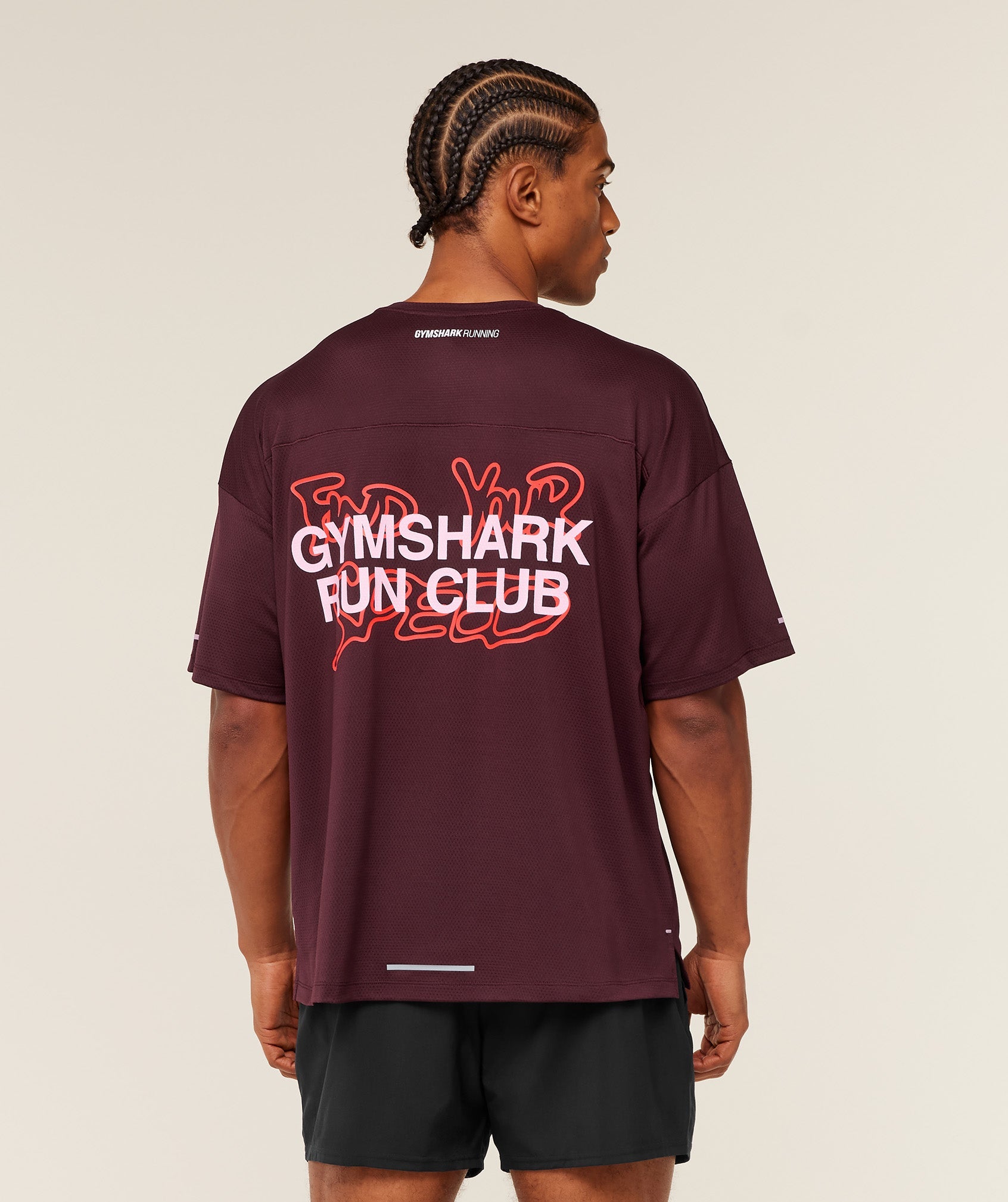 Gymshark Find Your Speed T-Shirt Rich Maroon