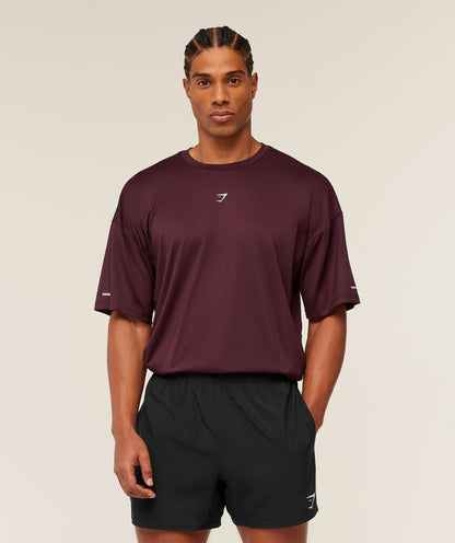 Gymshark Find Your Speed T-Shirt Rich Maroon