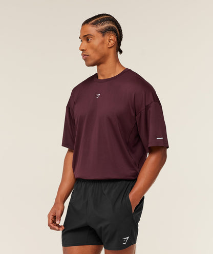 Gymshark Find Your Speed T-Shirt Rich Maroon