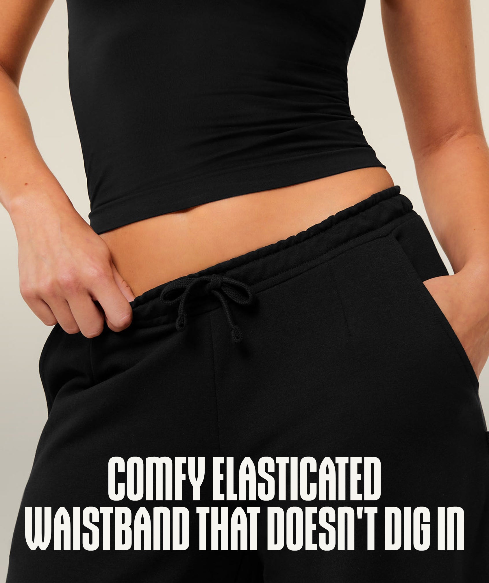 Women's Gymshark Lightweight Wide Leg Pant Tall Black