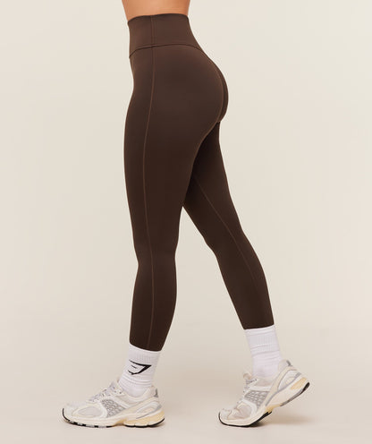 Women's Gymshark Flow Leggings Archive Brown
