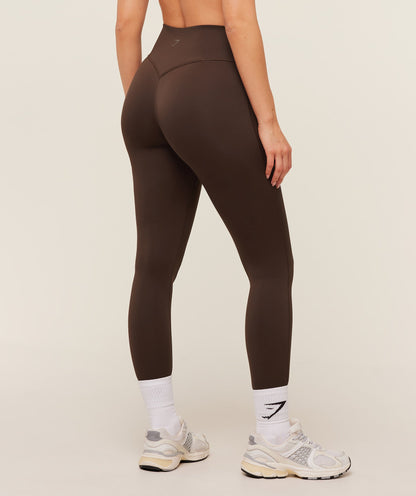 Women's Gymshark Flow Leggings Archive Brown