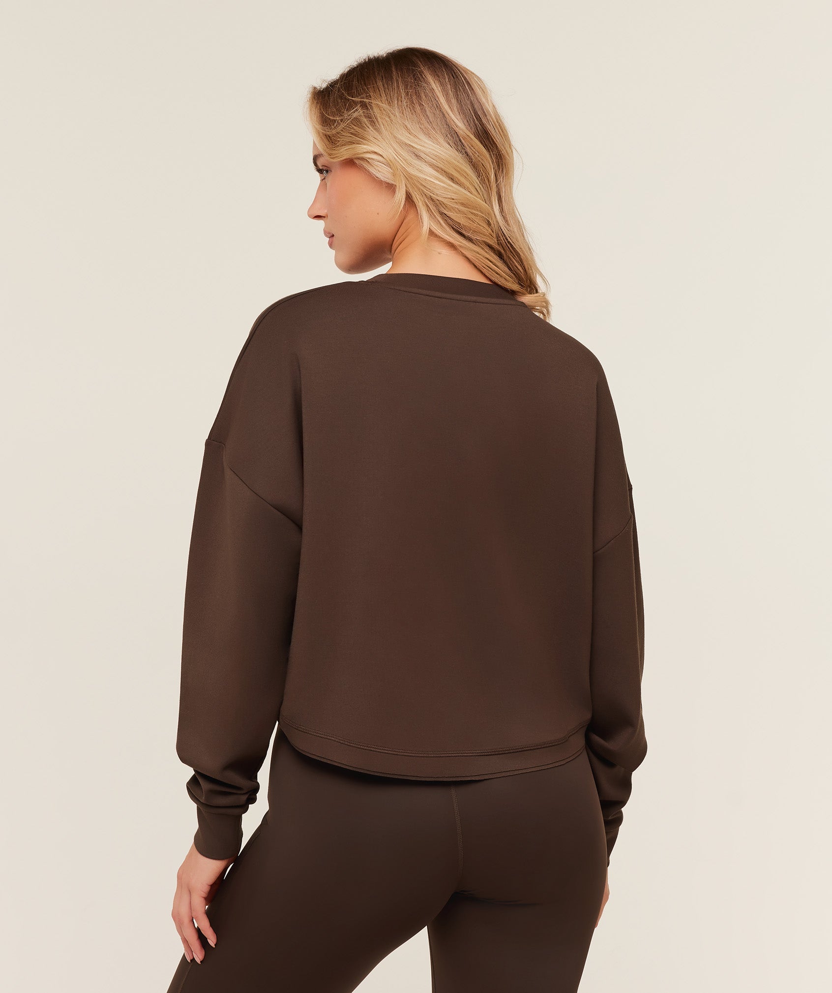 Women's Gymshark Flow Long Sleeve Top Archive Brown