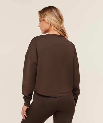 Women's Gymshark Flow Long Sleeve Top Archive Brown